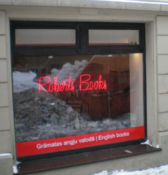 Robert's Books window